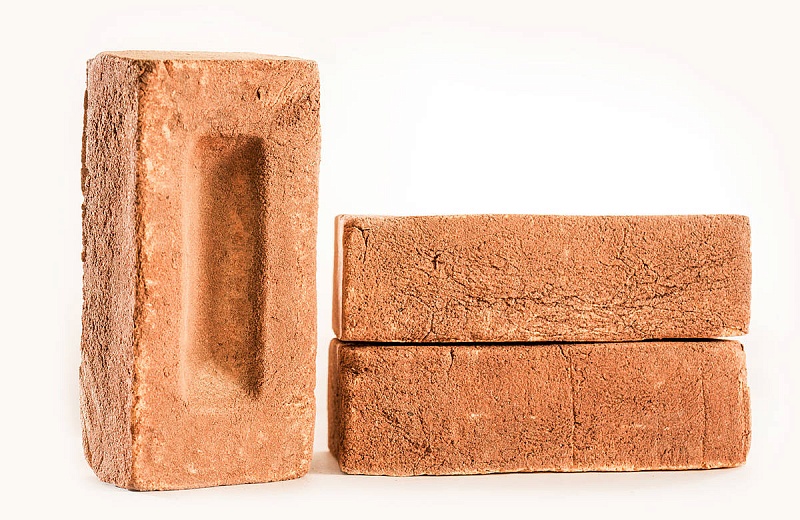 Кирпич ручной формовки Брюс, М-125,100x210x65, красный, Петровский кирпич