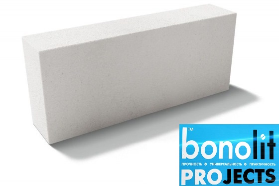 Газобетонные блоки Bonolit Projects (г.Электросталь) D500 B3,5 600х250х50